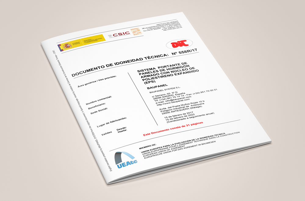 DIT Baupanel 2017, Construcción Baupanel