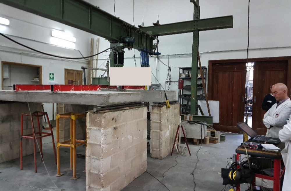 Ensayos Baupanel en Instituto Eduardo Torroja