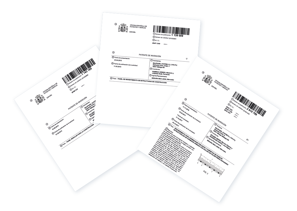 Patentes Sistema Baupanel® Patentes Sistema Baupanel®