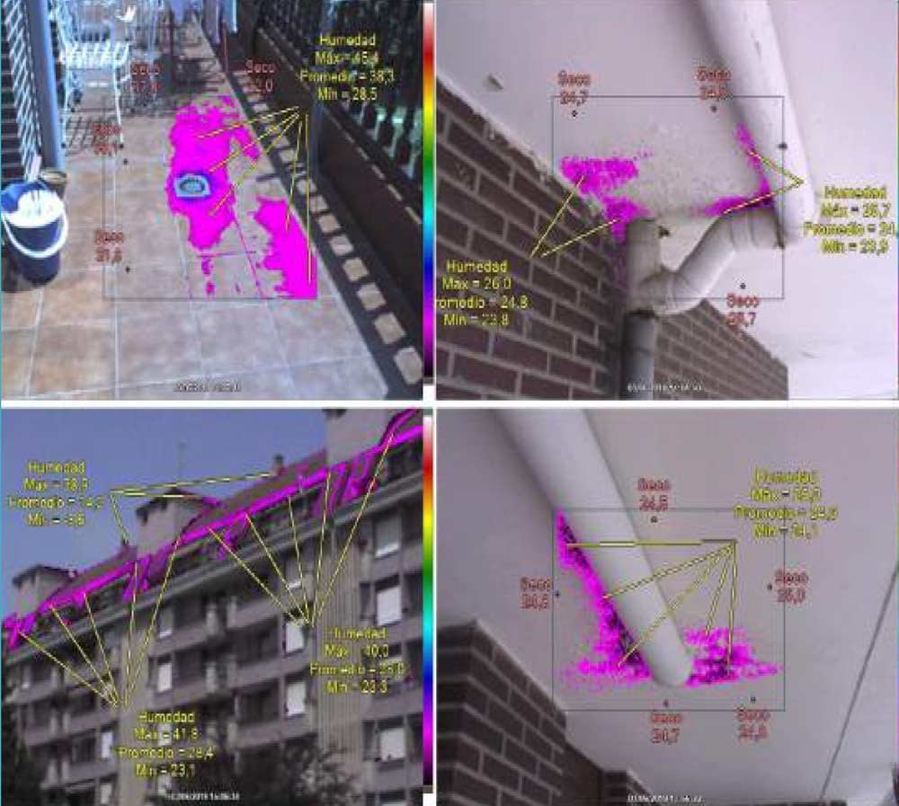 Termografía realizada en edificio en Cantabria