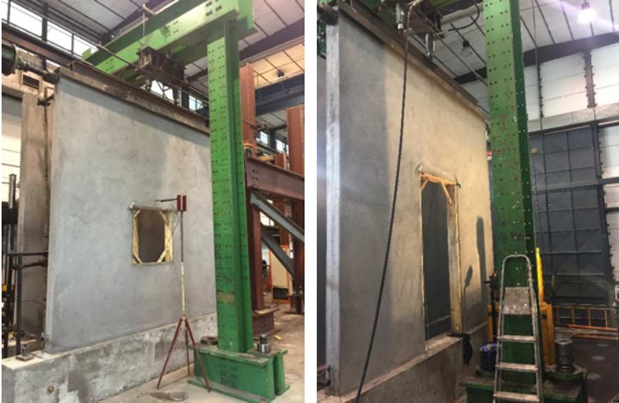 Ensayo de carga cíclica en Instituto Eduardo Torroja año 2016