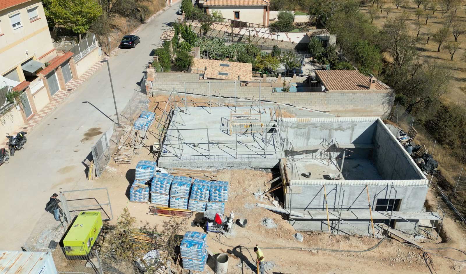 Vivienda de Hormigón sobre Losa de Cimentación